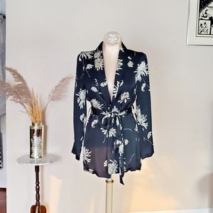 Anthropologie silky Blazer CAPULET tie jacket🌟HP🌹